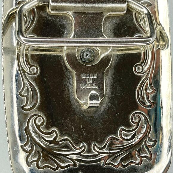 Vintage Leaves Leaf Saddle Western Belt Buckle Made in USA ✨ - Picture 8 of 9